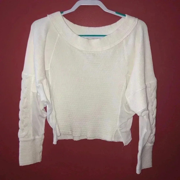 Free People White Long Sleeve - Picture 2 of 6